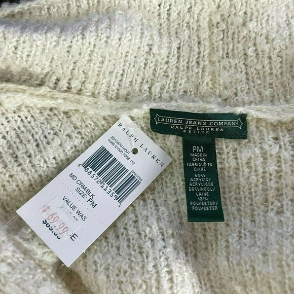Ralph Lauren Open Front Cardigan Wool Blend  NWT - Picture 8 of 10